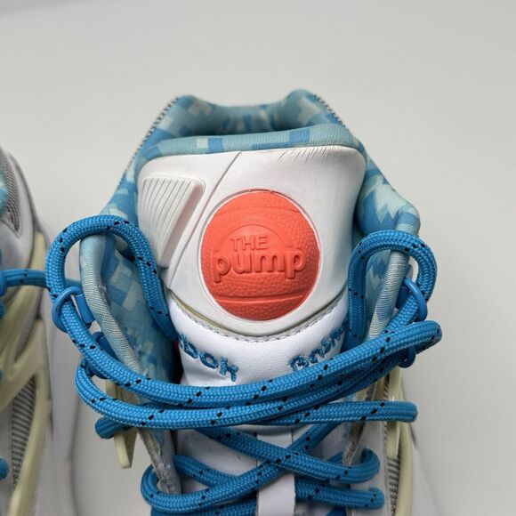 Reebok Pump Omni Lite J92856 Hexalite White Buzz/Blue Men’s Size 8.5 Dee Brown - Picture 12 of 13